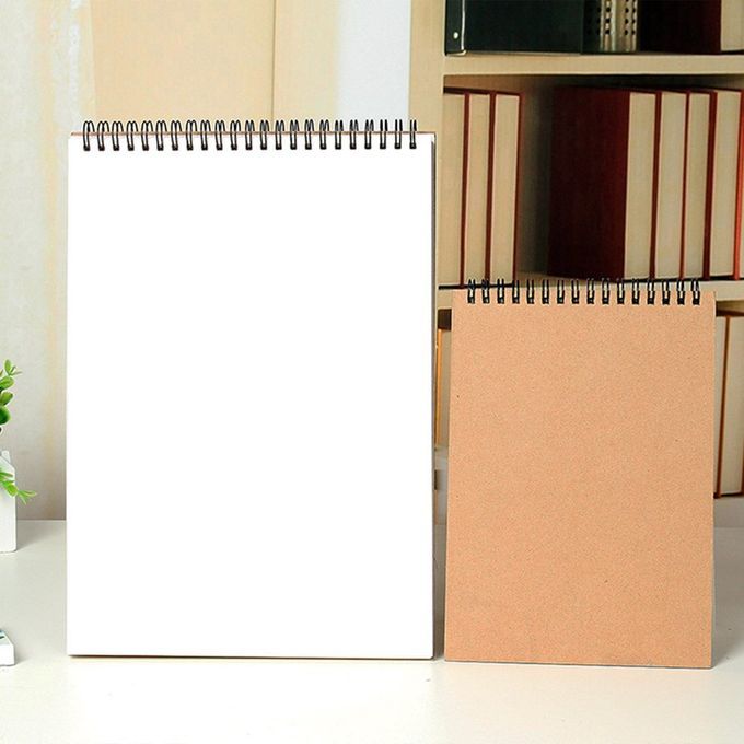 Brief Kraft Paper Sket H Book Art  Oil Sket H Book 30 Pages Art Drawing Paper-brown-A5