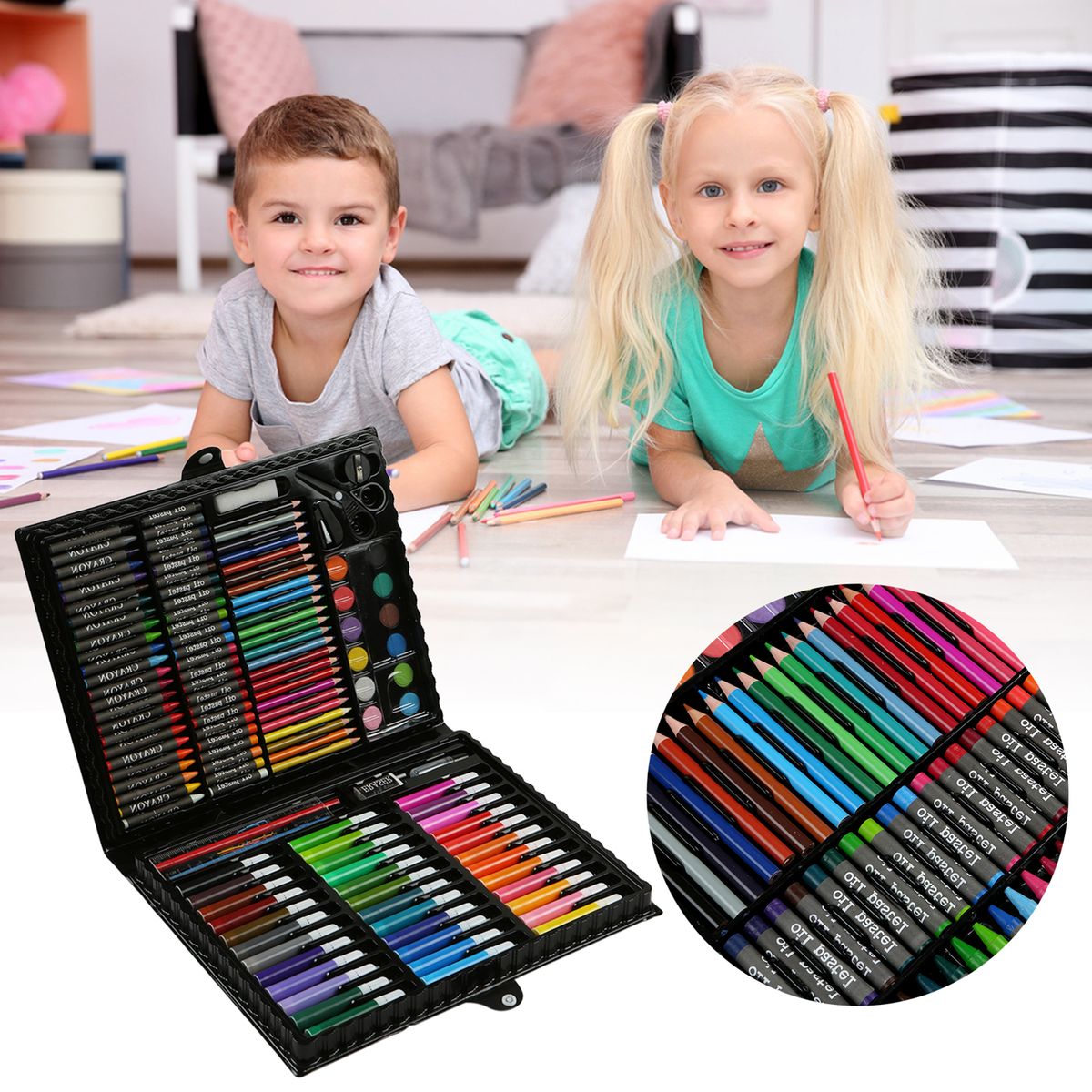 150pcs Art Drawing Set Painting Sketching Color Pen For Kids