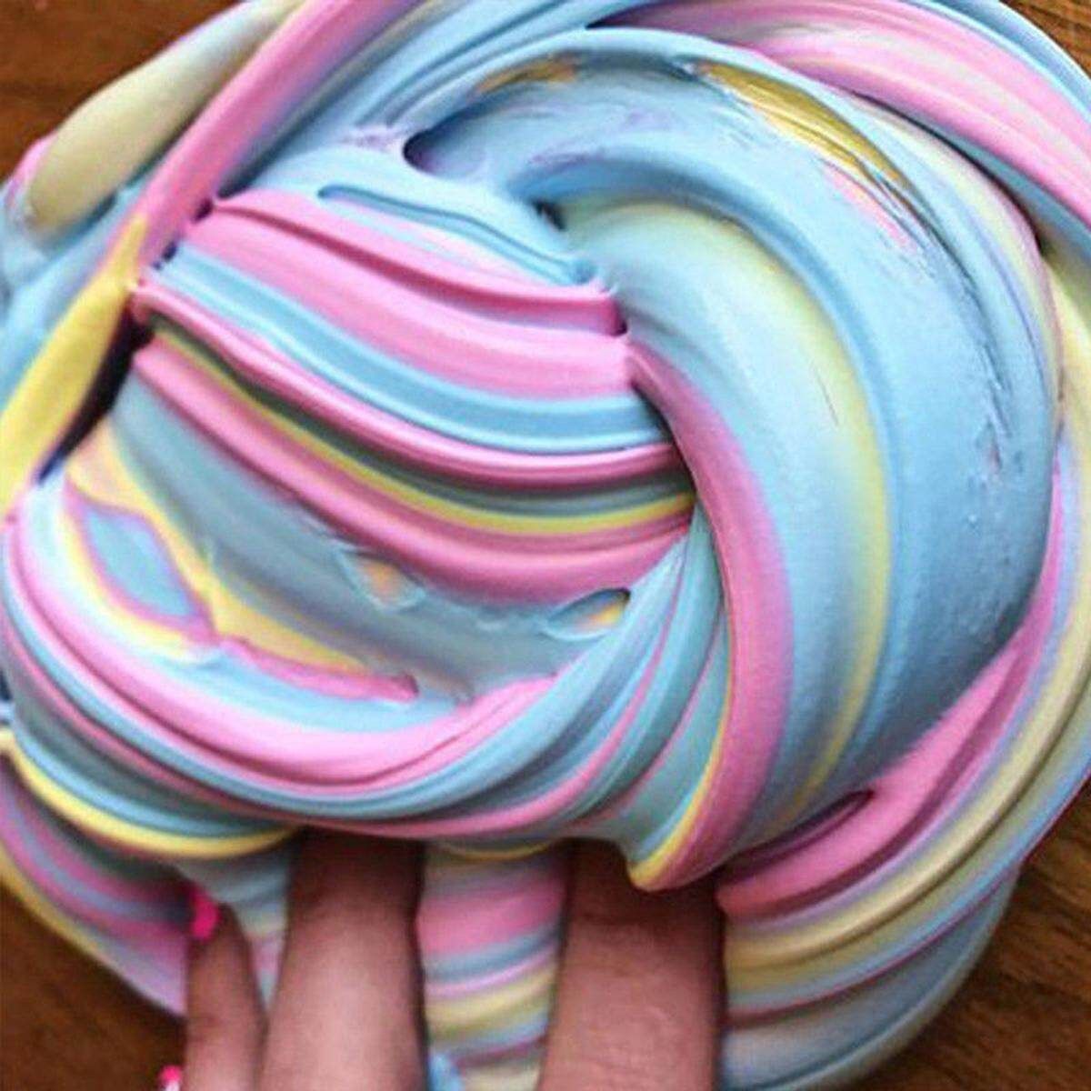 AU Fluffy Strechy Slimes Pink Unicorn Floam Slime Stress Relief Toy DIY #5