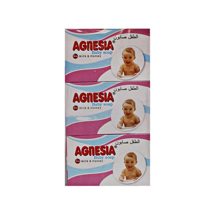 Agnesia Baby Soap With Milk And Honey (Pack Of 6)