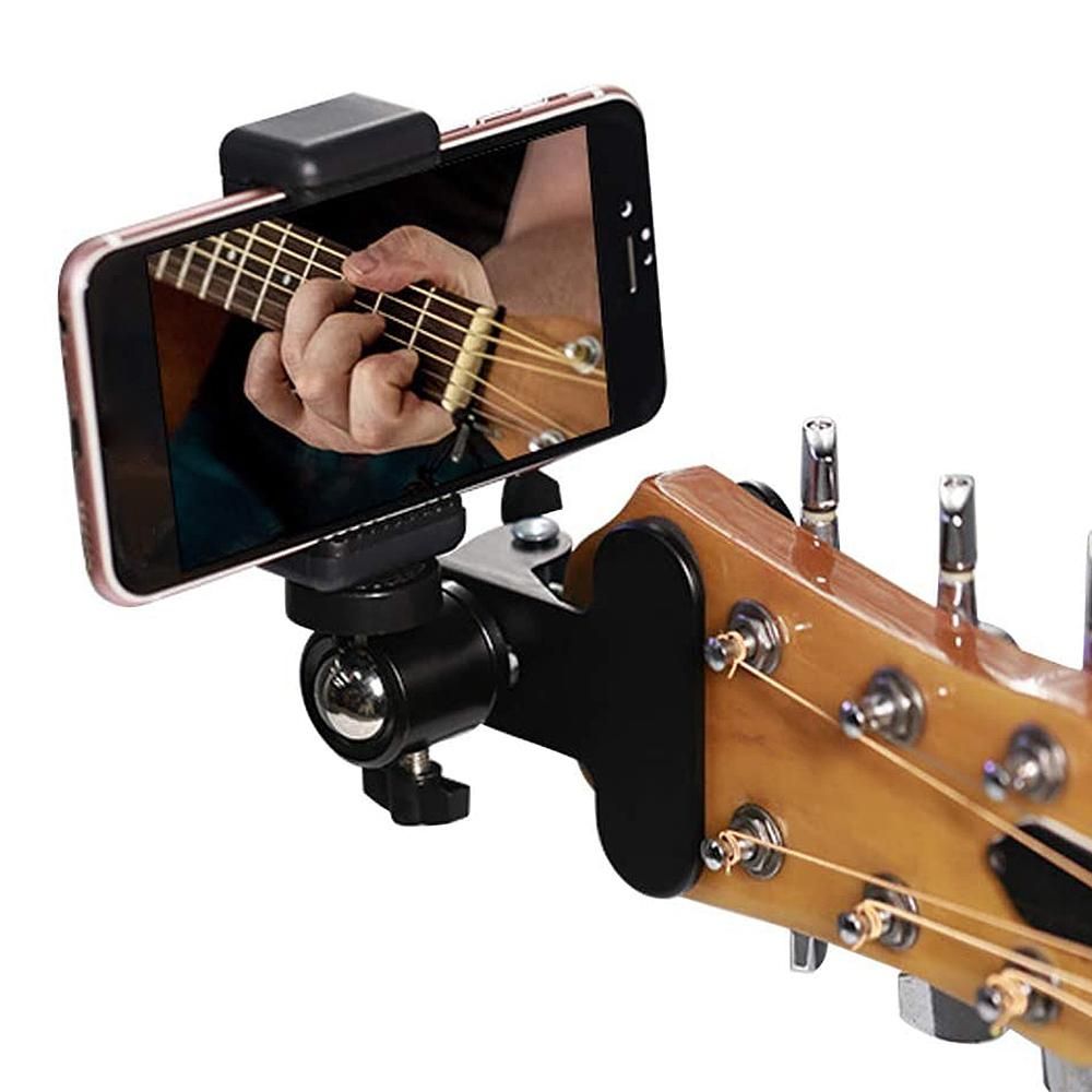 Guitar Bass Ukulele Headstock Cell Phone Holder for Most Pho