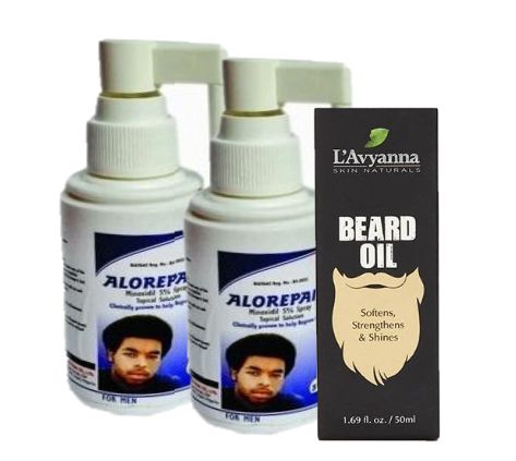 Fast Active Spray For Treatment Of Hair Loss 2pcs + LAvyanna Beard Oil