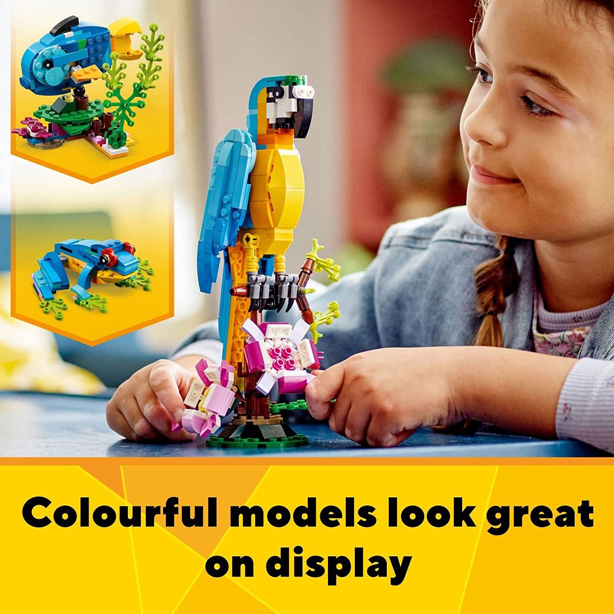 Creator 3in1 Exotic Parrot Frog Fish 31136 (253 Pieces)