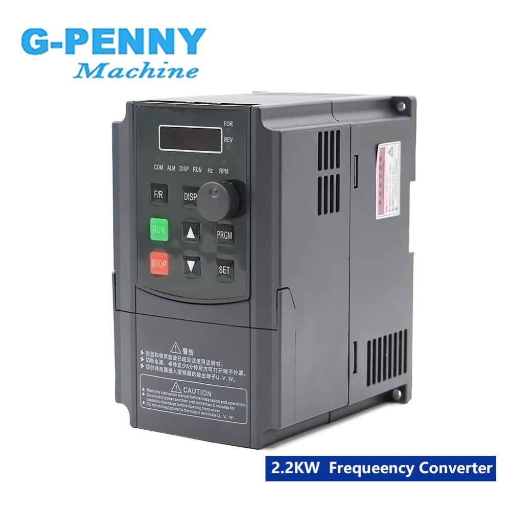 220v 1.5kw Inveter 2.2kw VFD Frequency Converter Variable Frequency Drive Ndle Motor Speed Control