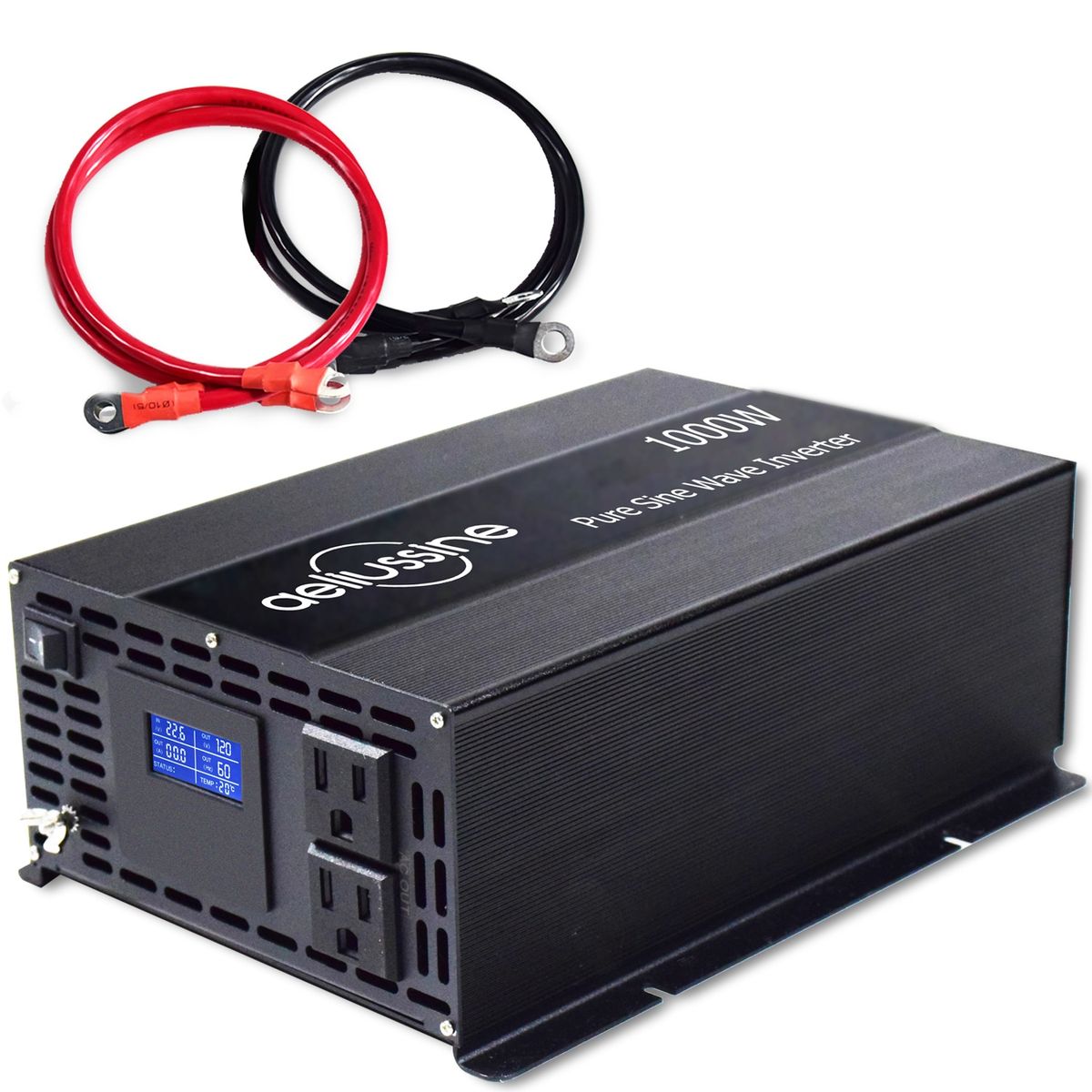 Solar Panel Power Inverter 1000W Pure Sine Wave Inverter 12V/24V/36V/48V DC To 100V/120V/220V/230V/240V AC Converter Transformer