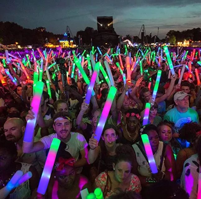 Luminous LED Glow Stick Foam Light Wand Concert Performance Party Kids Toy
