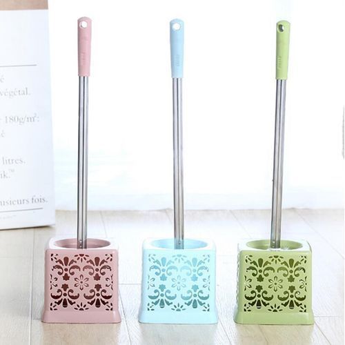 3Pcs Stainless Steel Handle Toilet Brush