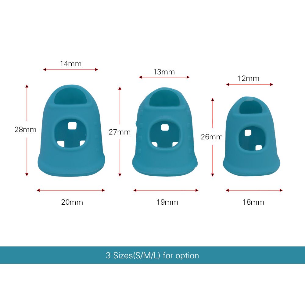 6pcs Guitar Silicone Finger Fingertip Protectors For Guitar