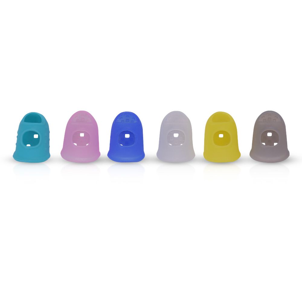 6pcs Guitar Silicone Finger Fingertip Protectors For Guitar