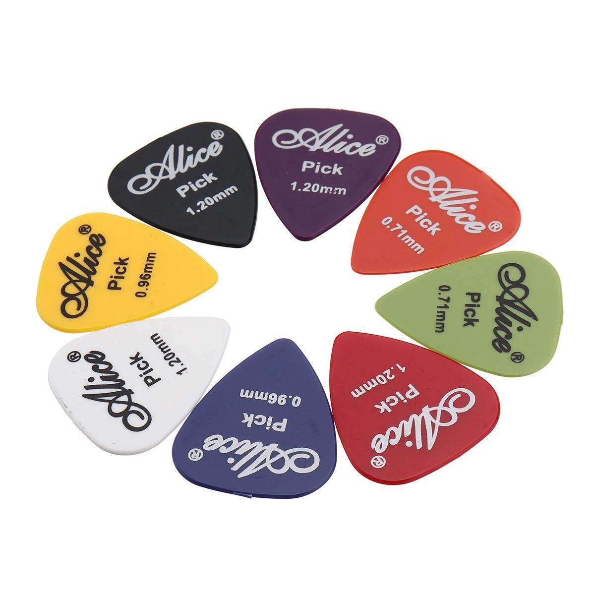 30pcs Guitar Picks With Storage Box Acoustic Electric Guitar Accessories Musical Instrument 0.58-1.5mm Red