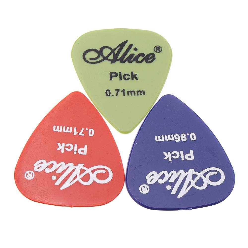 30pcs Guitar Picks With Storage Box Acoustic Electric Guitar Accessories Musical Instrument 0.58-1.5mm Red