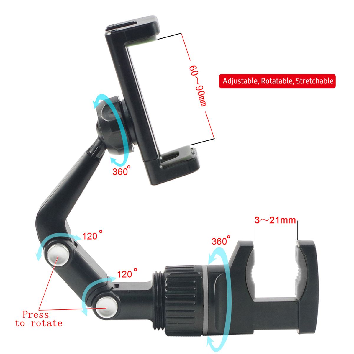 Phone Holder For Guitar Head Mic Stand Music Stand