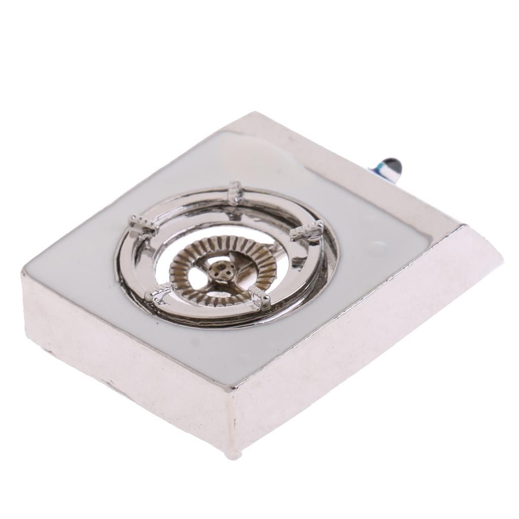 Miniature Silver Metal Single Gas  Stove For Home