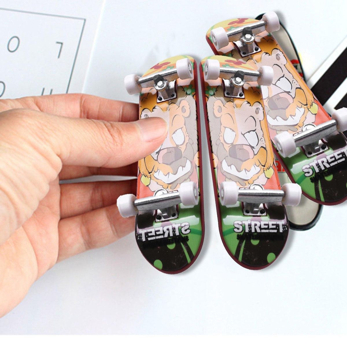 4 Pcs Professional Mini Fingerboards/ Finger Skateboard,