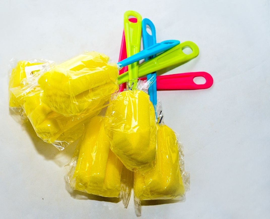 Easy Cup Bottle Sponge Cleaning Brush Foam X6