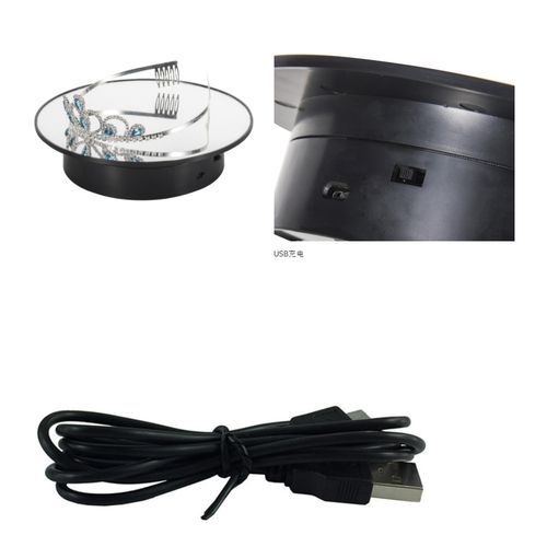 Mirror 360° Rotating Display Turntable 5kg Watch,Shoe,Phones