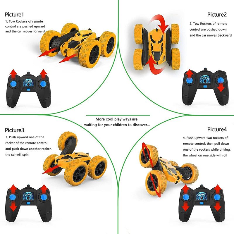 Remote Control Car Off-Road Racing Drift Vehicle Toy Yellow