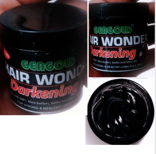 Effective Darkening, Anti-dandruff, Itching Scalp, Hair Growth, Moisturizer, Soften Hair Cream -shea Butters, Herbs And Olive Oil