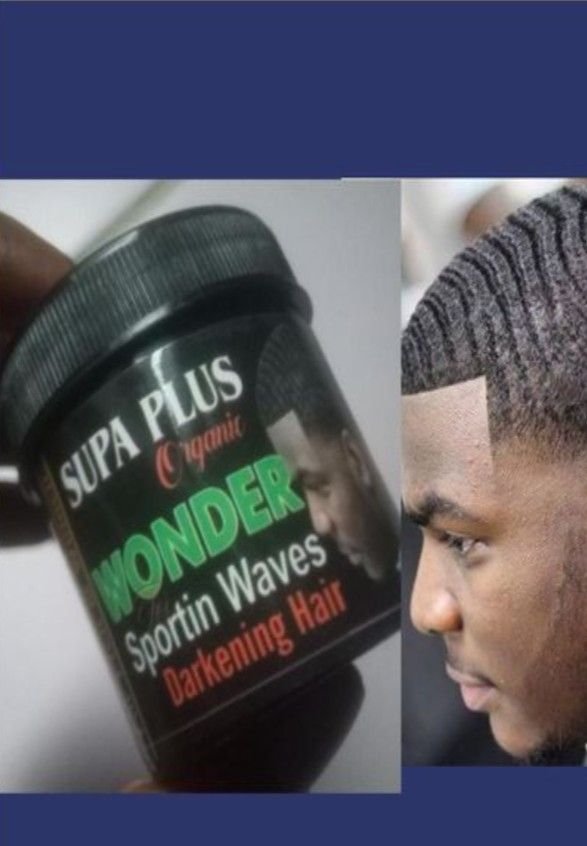 Super Plus Organic Wonder. Sportin Waves Darkening Hair Cream