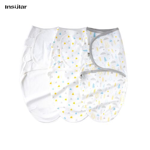 Insular SU3007 3PCS Baby Swaddle Wrap Blanket Soft Cotton