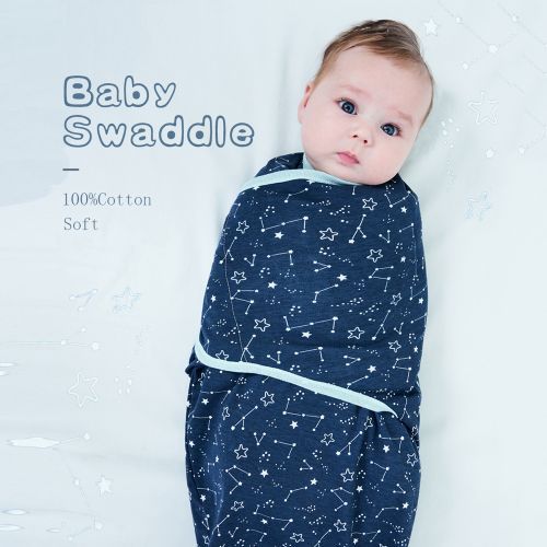 Insular SU3007 3PCS Baby Swaddle Wrap Blanket Soft Cotton