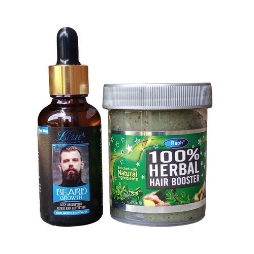 Beard Oil & Hair Booster- Grooming Set