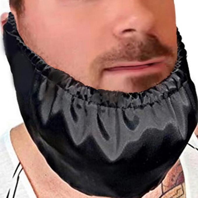 Polyester Mens Beard Mustache Cover Guard For Serving Kitchen Black