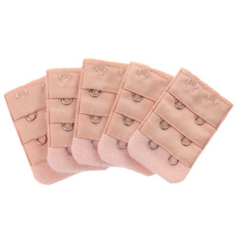 10 Pieces Elastic Bra Extenders Bra Strap Extension Black+Beige