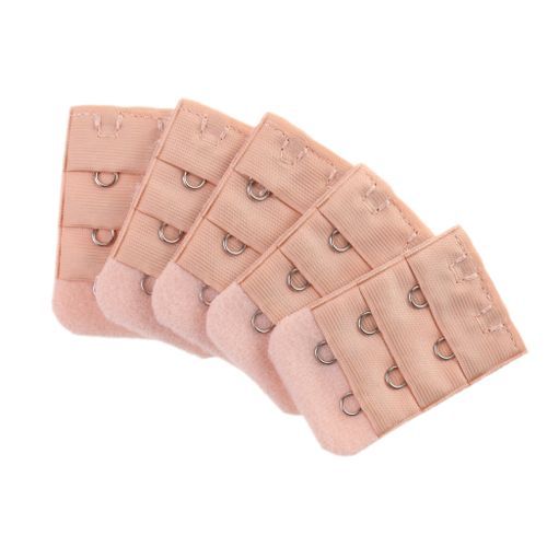 10 Pieces Elastic Bra Extenders Bra Strap Extension Black+Beige