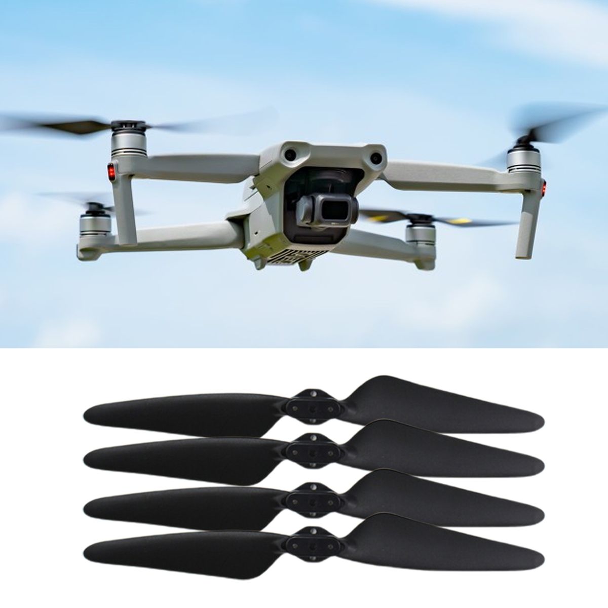 4Pcs Original Propellers Mini RC Drone Spare Original Propellers Black