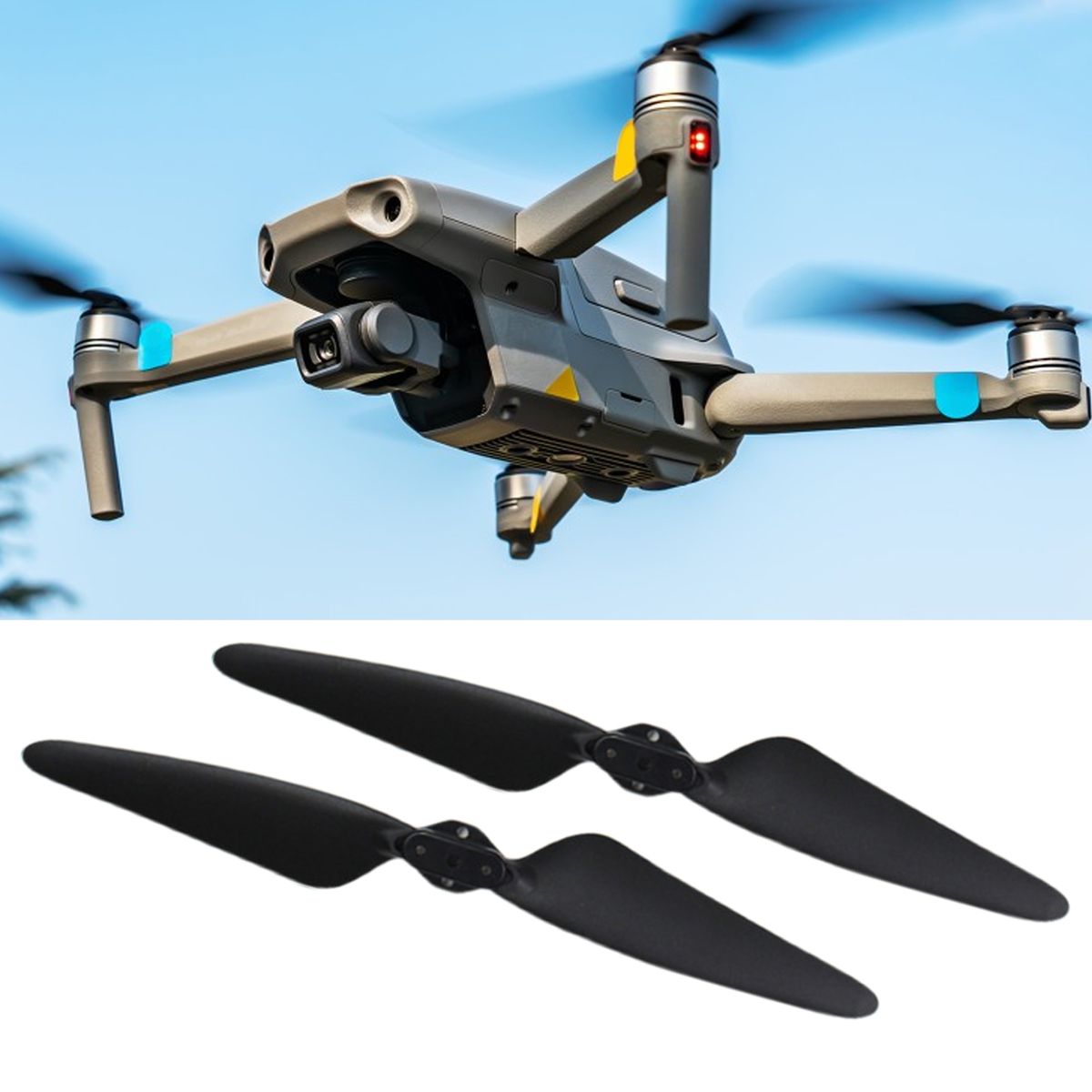 4Pcs Original Propellers Mini RC Drone Spare Original Propellers Black