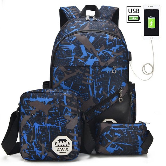 Big Capacity School Backpack School Bags Teenagers Boys