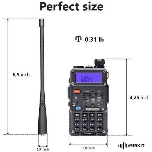 Radio BF-F8HP (UV-5R 3rd Gen) Dual Band 8W High Power Radio Walkie Talkie