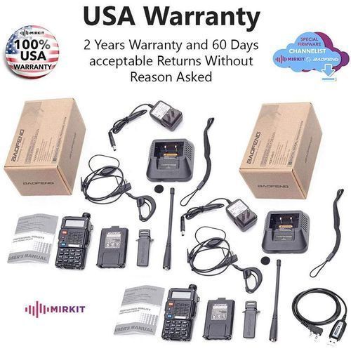 Radio BF-F8HP (UV-5R 3rd Gen) Dual Band 8W High Power Radio Walkie Talkie