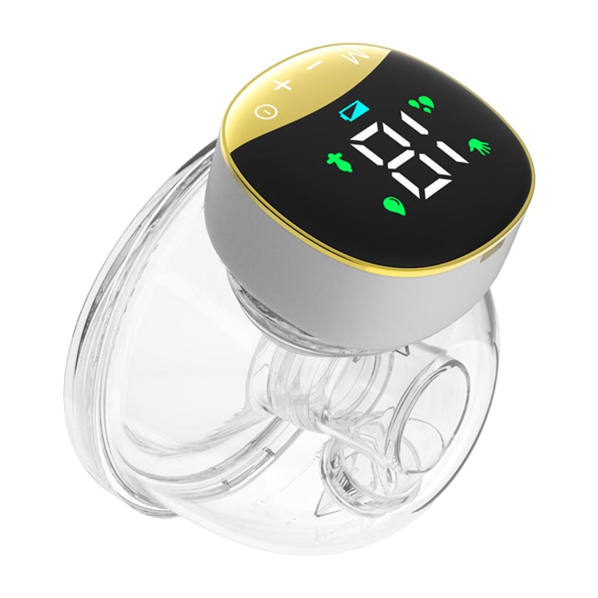 Wearable Electric Breast Pump Wireless LCD Display Hands Free Aureate