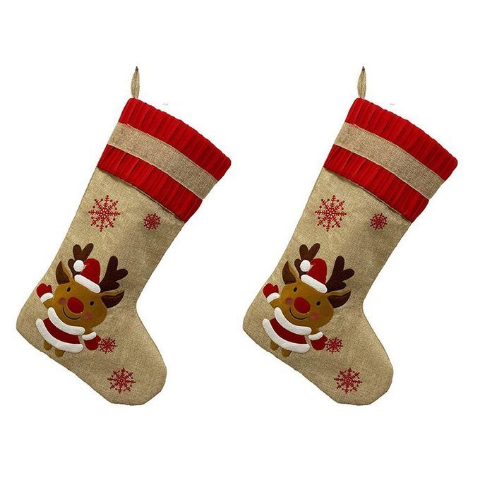 De Oration  Hristmas Sto King Set Pendant Gift Bag-colorful-Elk