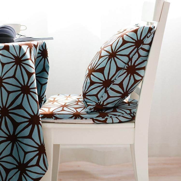 New Arrival Blue Geometric Decorative Cotton Linen Cushion Cover Grid Printed Sofa Throw Pillow Car Chair Home Decor Pillow Case # Blue Blue (blue)