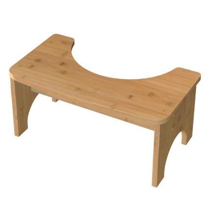 Bamboo Non Slip Sit And Squat Toilet Potty ECO Squatty Stool Healthy Colon AU