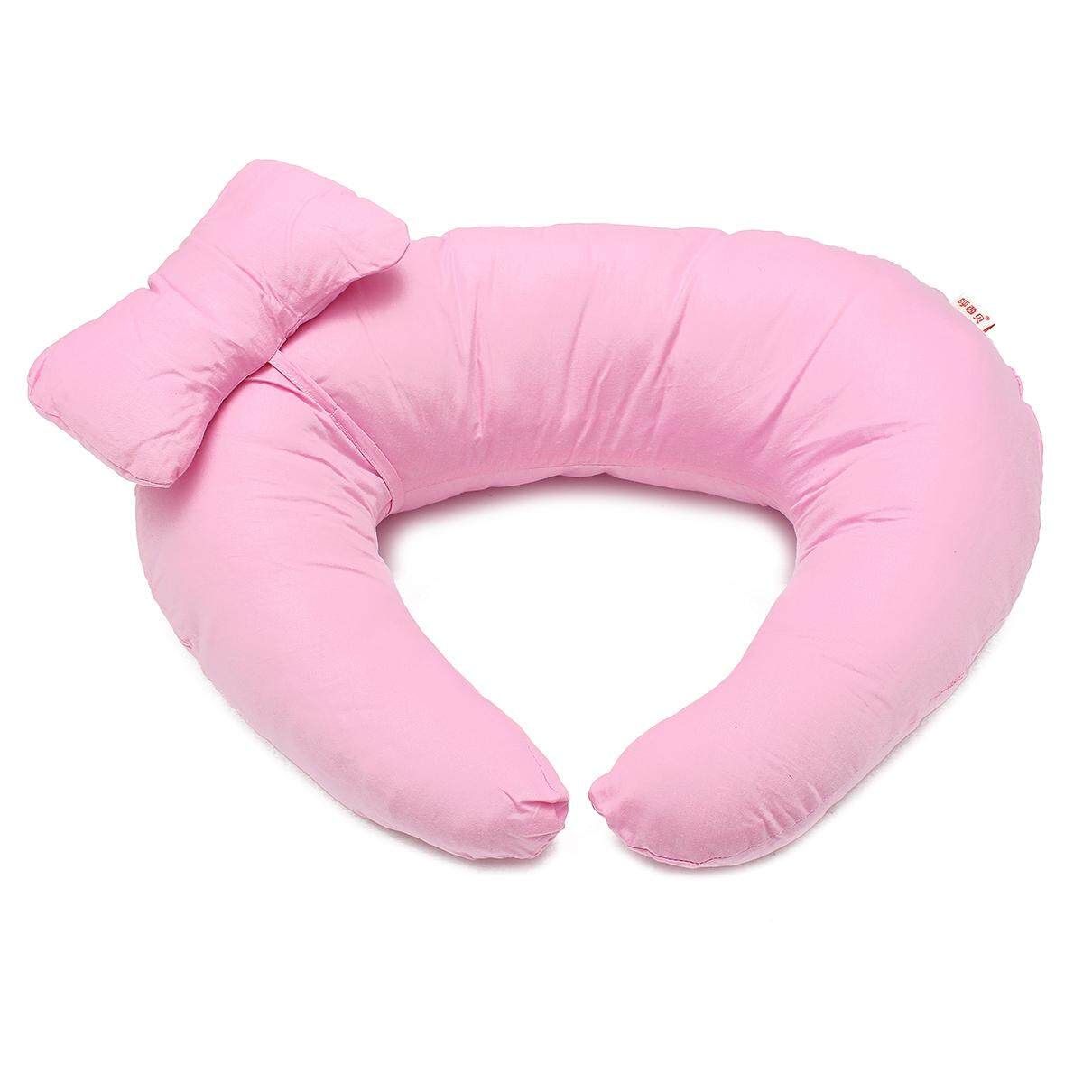 Newborn Baby Feeding Pillow U Maternity Pregnancy Nursing Cushion Light Pink Pure Light Powder