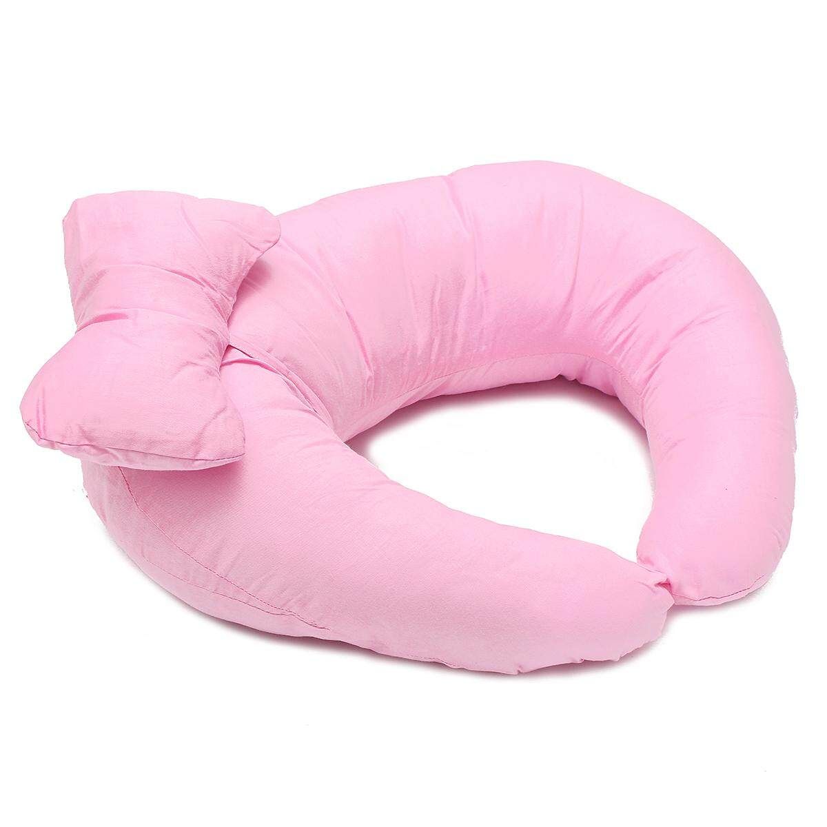 Newborn Baby Feeding Pillow U Maternity Pregnancy Nursing Cushion Light Pink Pure Light Powder