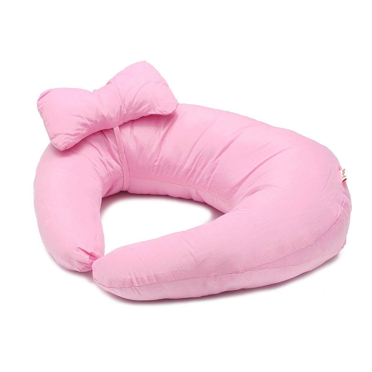 Newborn Baby Feeding Pillow U Maternity Pregnancy Nursing Cushion Light Pink Pure Light Powder