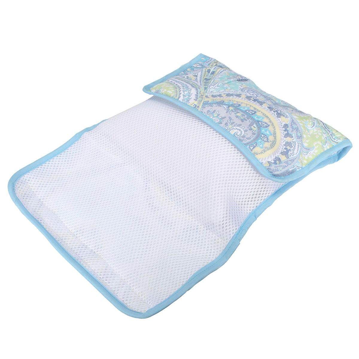 New Portable Handmade Travel Breastfeeding Nursing Bottle Arm Feeding Pillows Peacock Blue