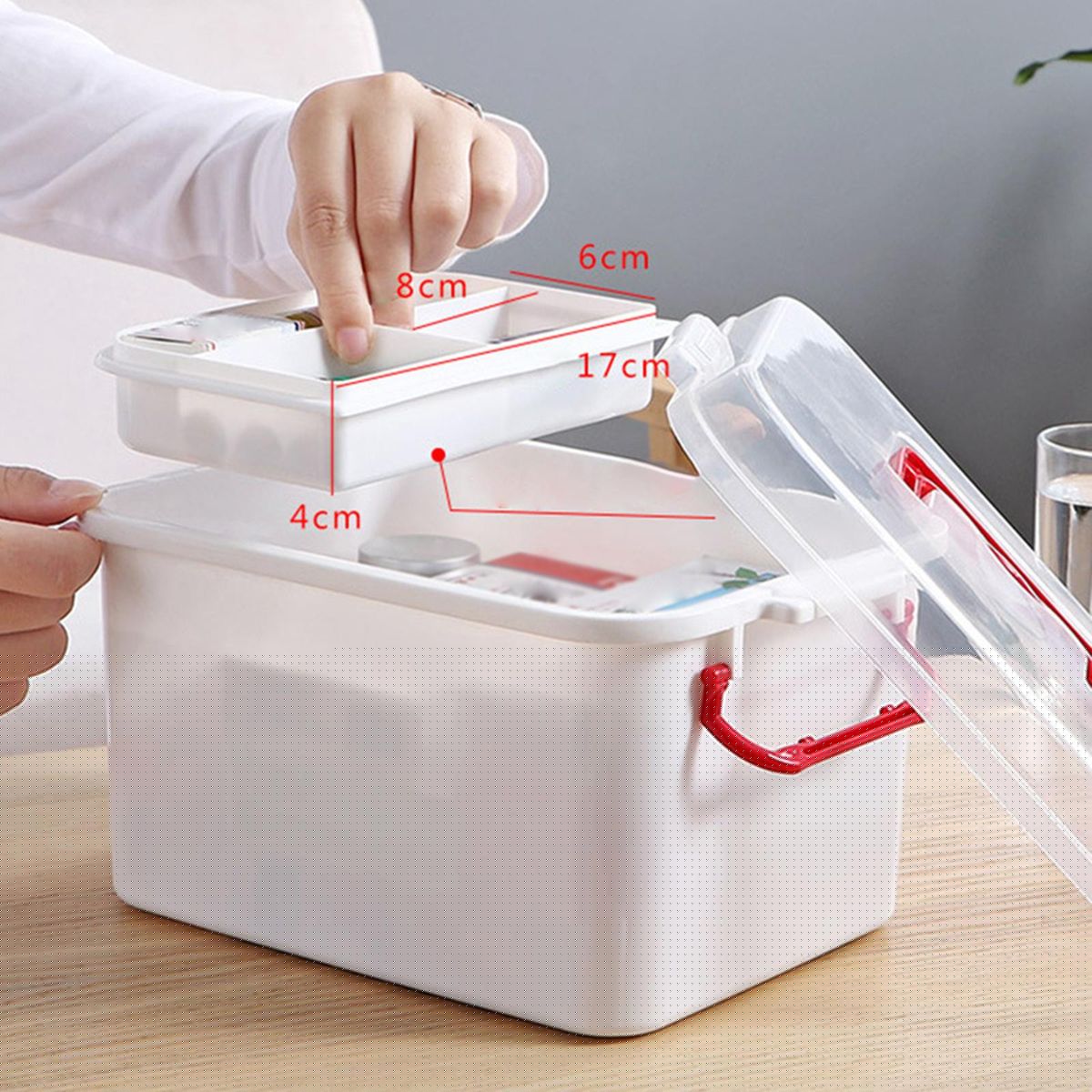 First Aid Kits Medical Box 8.66inchx5.51inchx5.31inch