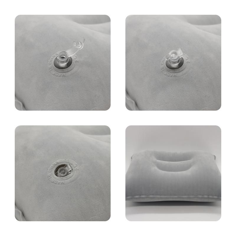 Portable Ultralight Camping Sleep Cushion Inflatable PVC Nylon Air Pillows  Travel Hiking Beach Car Plane Head Rest Camp Gears