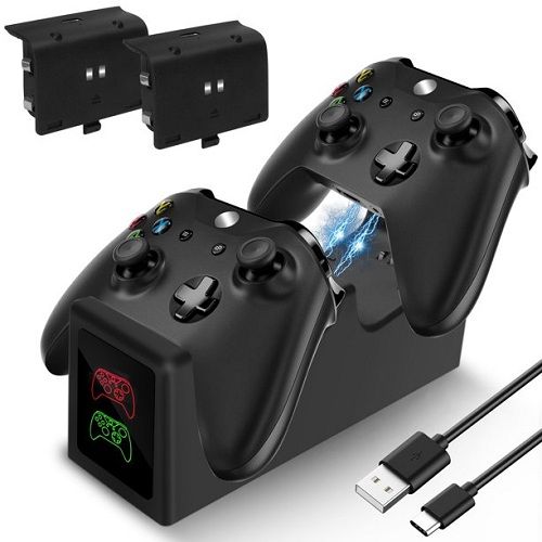 Xbox Series X Fast Charger For Controllers+2 Free Batteries
