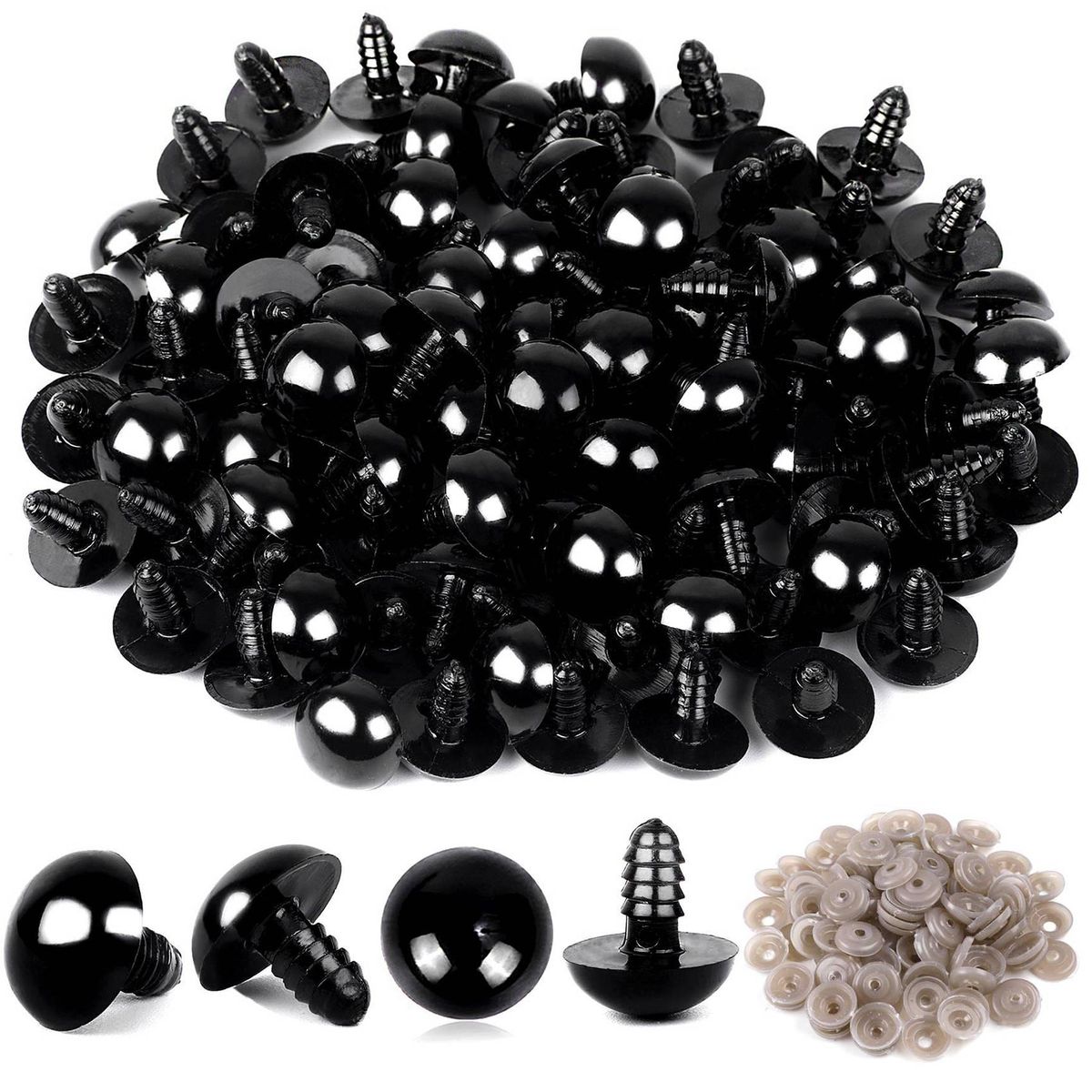 100PCS Plastic Safety Crochet Eyes for Crochet Crafts