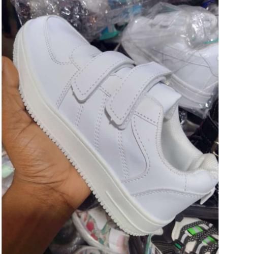 Unisex White Sneakers Children's Canvas
