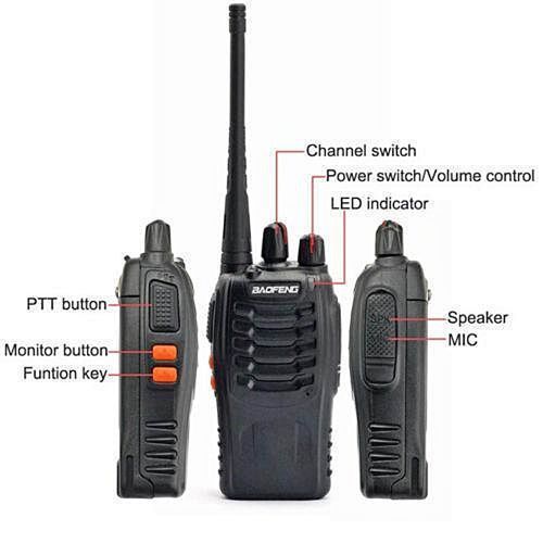 SECURITY Baofeng Walkie Talkie 888s Two Way Radio -10 Pieces
