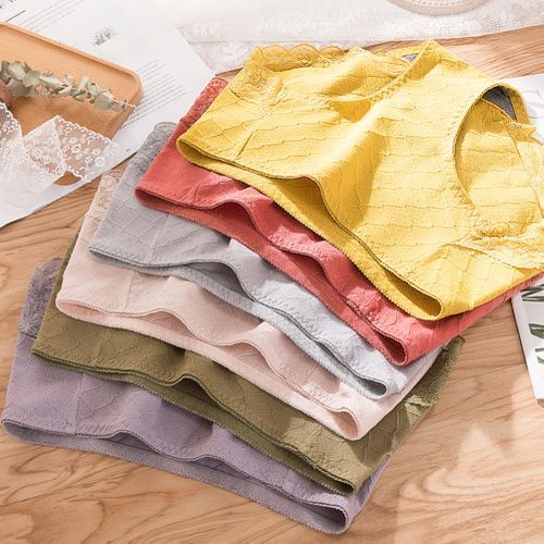 Women Sexy Lace Soft Breathable Stretchy Cotton Underwear Briefs-Ginger