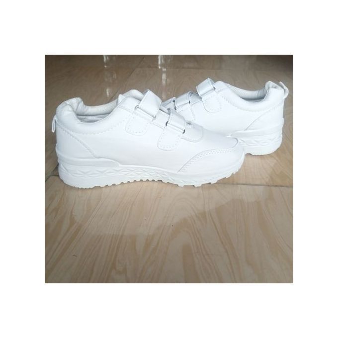Unisex White Sport/School Canvas For Kids